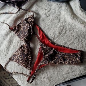 SHEIN LEOPARD 2 PC  BIKINI SMALL